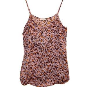 Lush Dotted Bow Front Tank Top Size Small